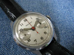 1940年代 SEELAND /Chronograph クロノグラフ スイス製アンティーク手巻腕時計 稼働品！ 