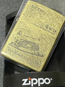 zippo 4WD Off Road Specialty ゴールド ダスト 希少モデル ヴィンテージ 1996年製 GOLD DAST シルバーインナー 1996年製