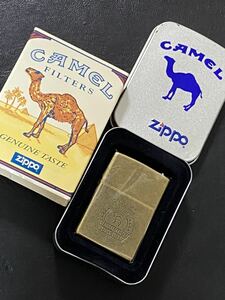 zippo キャメル ゴールド 限定品 希少モデル ヴィンテージ 1996年製 CAMEL GOLD GENUINE TASTE 専用缶ケース 保証書付き