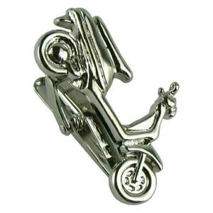 * necktie pin Uni -k scooter bike silver B[ free shipping ]*