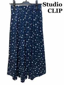 【即日発送】studio CLIP 花柄フレアスカート スタジオクリップ フレアロングスカート