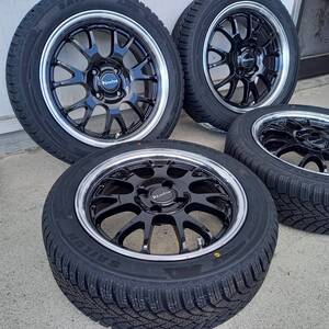 ルーミー タンク トール ジャスティ スタッドレスタイヤ付き 175/55R15 15インチセット メッシュホイール ブラックポリッシュ 限定商品