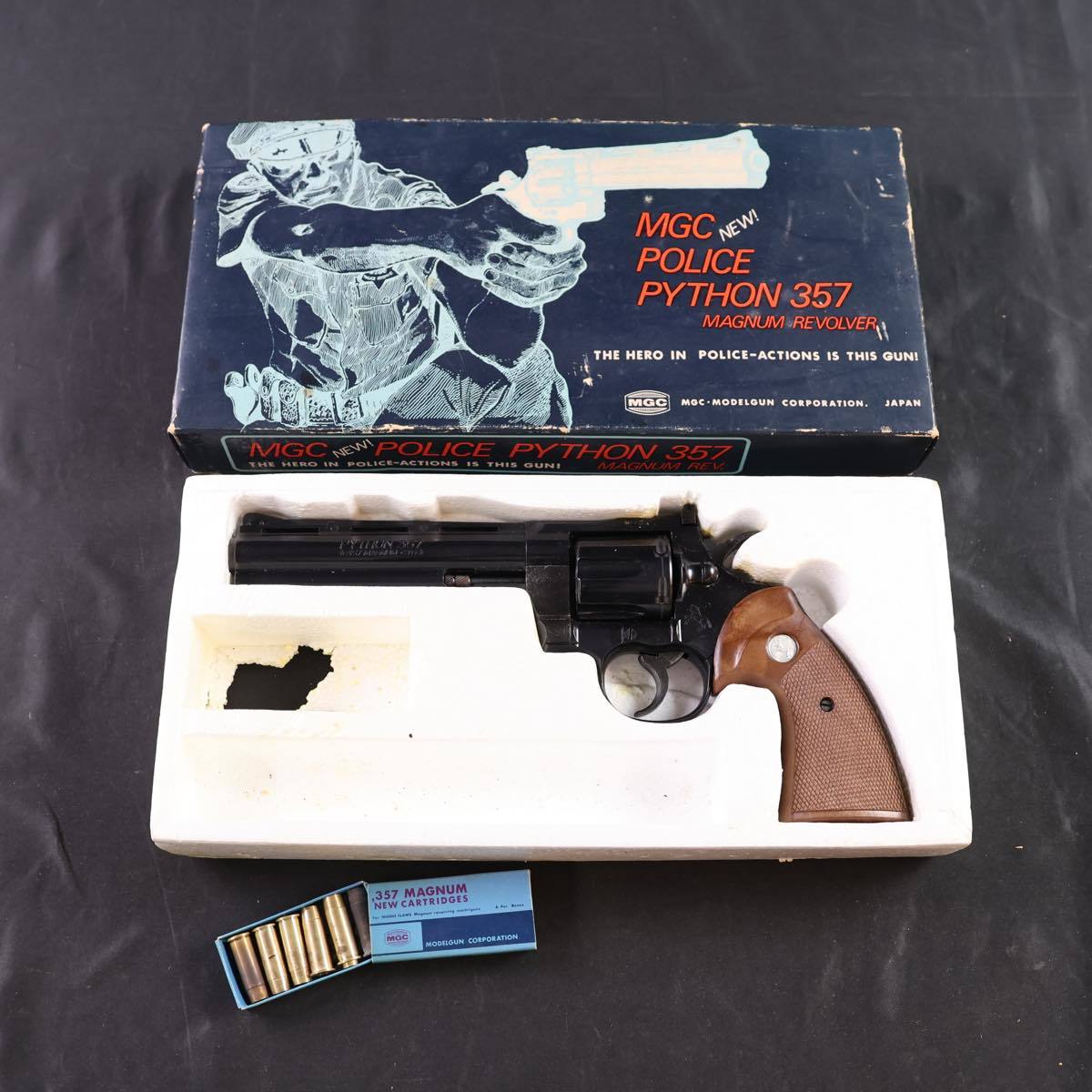 ウクライナ緊迫で ◎ 未発火 超貴重 MGC モデルガン 357マグナム 買取り実績 ◎ 未発火 超貴重 MGC モデルガン 357マグナム トルーパー サイレンサー トイガン