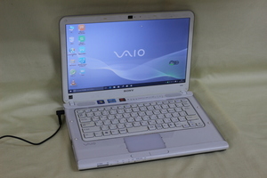 現状品ノートパソコン SONY VAIO VPCCA1AFJ COREi3 4GB 320GB 14.0inchワイド HD Bluetooth内蔵 OS有 代引き可