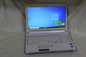 中古ノートパソコン 富士通 LIFEBOOK AH54/D Windows10 COREi3 4GB 640GB 15.6inchワイド HD テンキー付 OS有 マルチ 代引き可