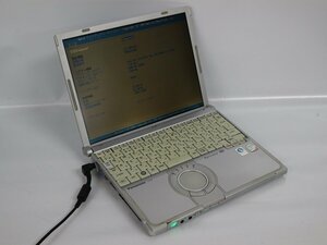 ジャンク品 ノートパソコン 12.1 型 Panasonic Let's note CF-T8 Core 2 Duo メモリ2GB HDD無 起動確認済 代引き可