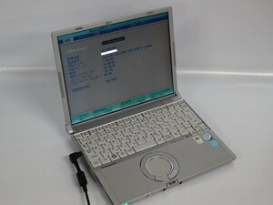 ジャンク品 ノートパソコン Panasonic Let's note CF-T5 CF-T5AC1DXS Core 2 Duo メモリ512MB HDD 80GB 12.1インチ 起動確認済