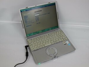 ジャンク品 ノートパソコン 12.1 型 Panasonic Let's note CF-T5 CF-T5KW9AXS Genuine Intel メモリ1GB HDD無 起動確認済 代引き可