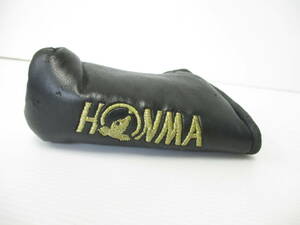 送料無料[〒1028-1598] HONMA ブレード型 ピン型 パター用ヘッドカバー ブラック ホンマ