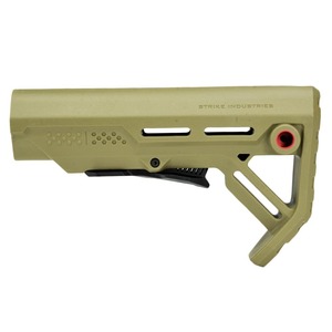 STRIKE INDUSTRIES バットストック MOD1 ミルスペックチューブ対応 M4/AR-15用 SI-STRIKE-ES-MOD1 [ FDE&レッド ]