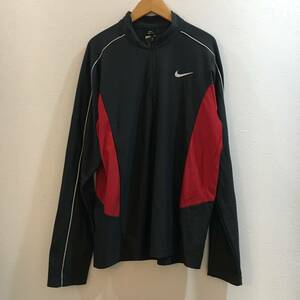 NIKE/ Nike DRI-FIT L size outer garment long sleeve full Zip down jersey sport wear 