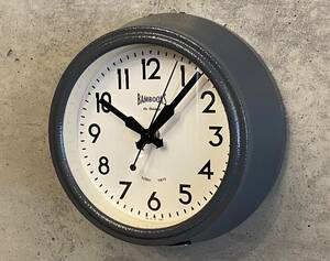 Vintage style kitchen-Clock-215mm-gray(検 キッチンクロック,北欧ビンテージ,ミッドセンチュリー,アメリカン,50's,60's,インダストリアル