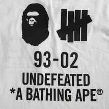 Undefeated × BAPE Tシャツ Sサイズ a bathing ape エイプ ベイプ アベイシングエイプ アンディフィーテッド military logo c126_画像6