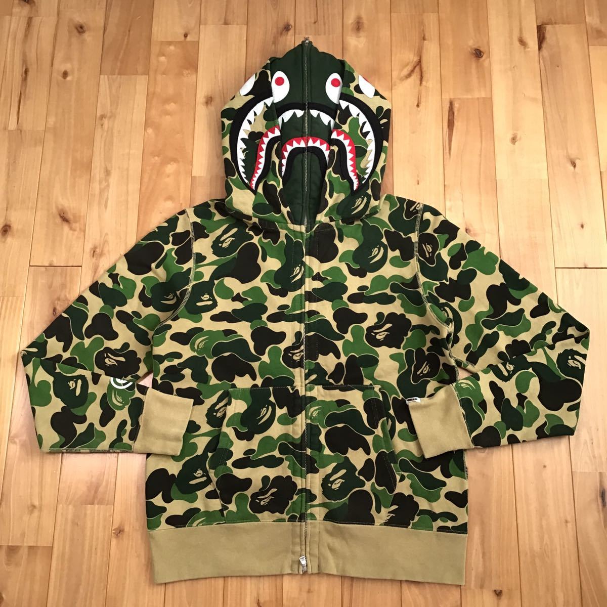 ☆定価以下☆ COACH BAPE LEATHER SHARK FULL ZIP HOODIE JACKET L