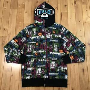 BAPE future milo full zip hoodie Lサイズ a bathing ape マイロ フルジップ パーカー エイプ ベイプ アベイシングエイプ tj975