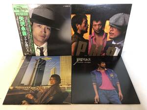 21010S 帯付12inch LP★矢沢永吉 4点セット★OPEN YOUR HEART / P.M.9 / A DAY / YAZAWA