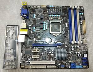 【中古パーツ】BIOS確認のみ、 ASROCK H67M-GE/THW マザーボード　LGA1155 ■MB1570