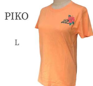 PIKO Ｔシャツ　オレンジ　Ｌ　Hawaiian Longboard wear