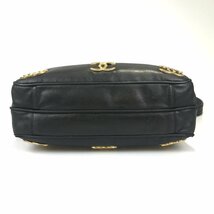 【1円〜】シャネル CHANEL バッグ ショルダーバッグ トートバッグ ココマーク 6連ココマーク ブラウン 3番台 説明書付き 中古_画像5