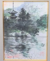 481116 水彩 釘宮対宕 作 仮題「風景」（画家）風景画・大分県出身_画像2