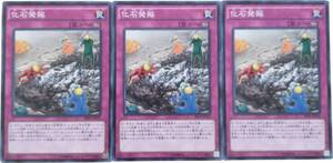 【遊戯王】化石発掘 3枚セット ノーマル 罠