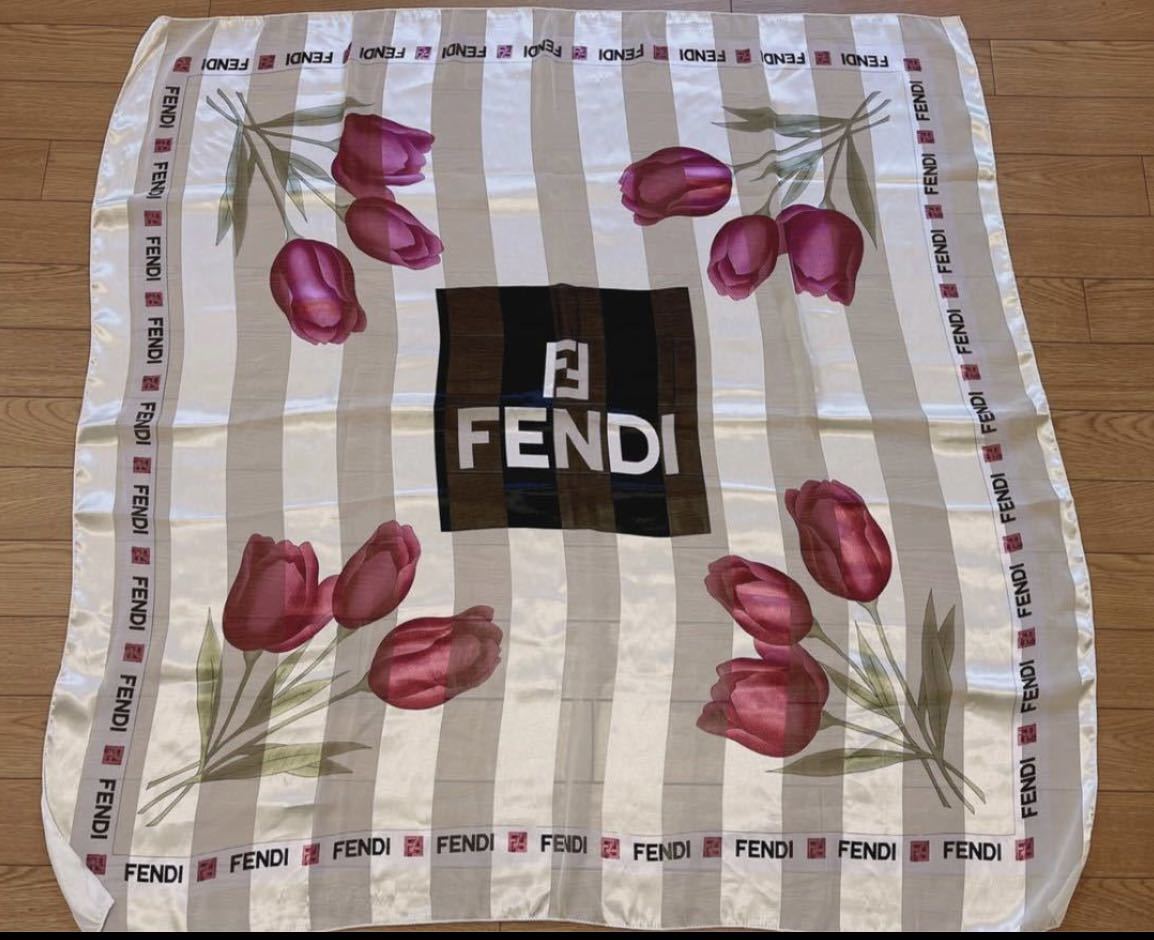 タグ、保存袋 付き】 FENDI マフラースカーフ レディースファッション