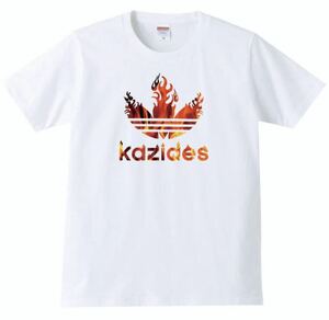 【送料無料】【新品】kazides カジデス Tシャツ パロディ おもしろ プレゼント 父の日 メンズ 白 XLサイズ