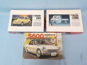 プラモデル 1/32 MAZDA T2000 SUBARU360 HONDA S600 3種セット外箱傷み 未組立