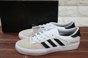 新品 28.5㎝ アディダス adidas マッチブレイクスーパー　メンズ　スケートボードシューズ レザー　白　黒　ホワイト　FY0510