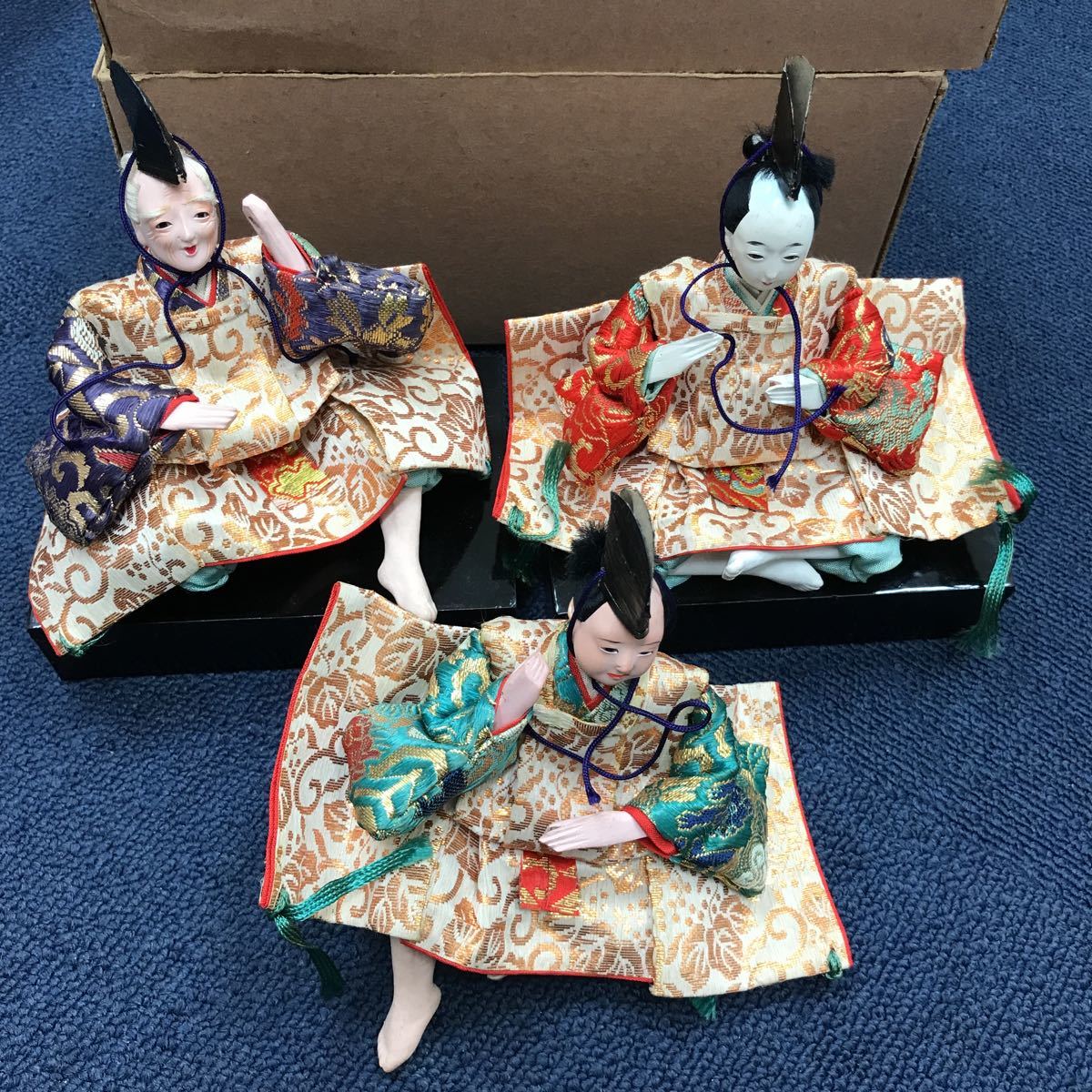 32254-24 1001Y Old Hina Dolls Hina Dolls Doll's Festival Three-person Stitch No Props, season, Annual event, Doll's Festival, Hina doll