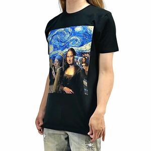 Новый большой печать Mona Liza Vermeer Munch, кричащая памятная фотография Palody T -Fort S ML XL Overpace xxl ~ 5xl Ron T Parker