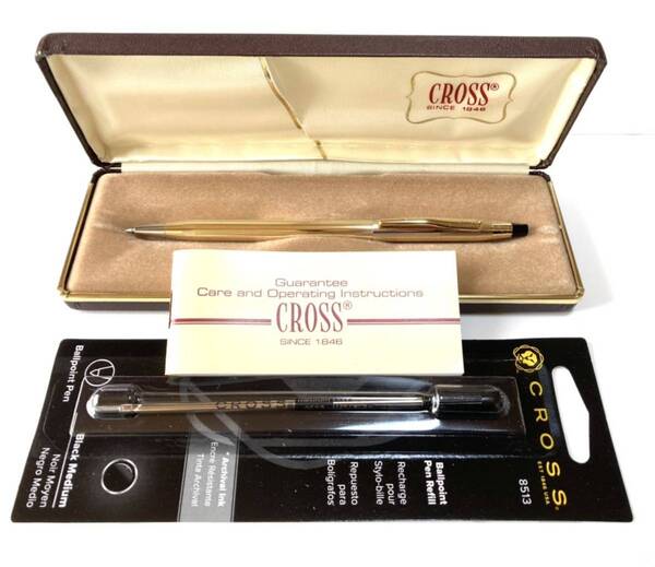 【超美品】 金高謄 CROSS クロス クラシックセンチュリー ゴールド 1/20 10KT 純正リフィル付き