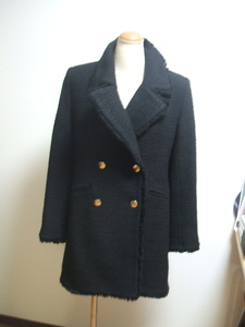 1 times use *ZARA* black tweed jacket *USA/XS half coat also 