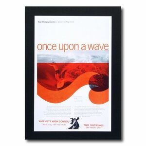 サーフムービーポスター L-29 「ONCE UPON A WAVE」 サイズ：31×20.5cm アメリカ雑貨 アメリカン雑貨
