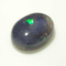 【特価品】天然ブラックオパール ルース 約2.4ct クリスタル系 大粒 ライトニングリッジ産 品番:2210221_画像1