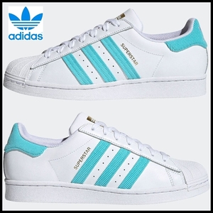  free shipping new goods adidas Originals Adidas 21AW H00206 SUPERSTAR super Star Pal s aqua 3 stripe sneakers 30.0cm ①