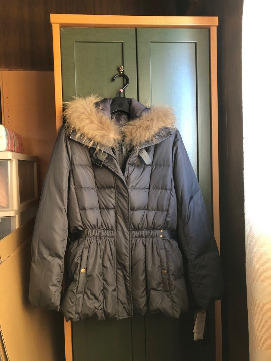 UGG JADA HOODED PUFFER - FAUX FUR Arctic Blue ブルーグレー ダウン