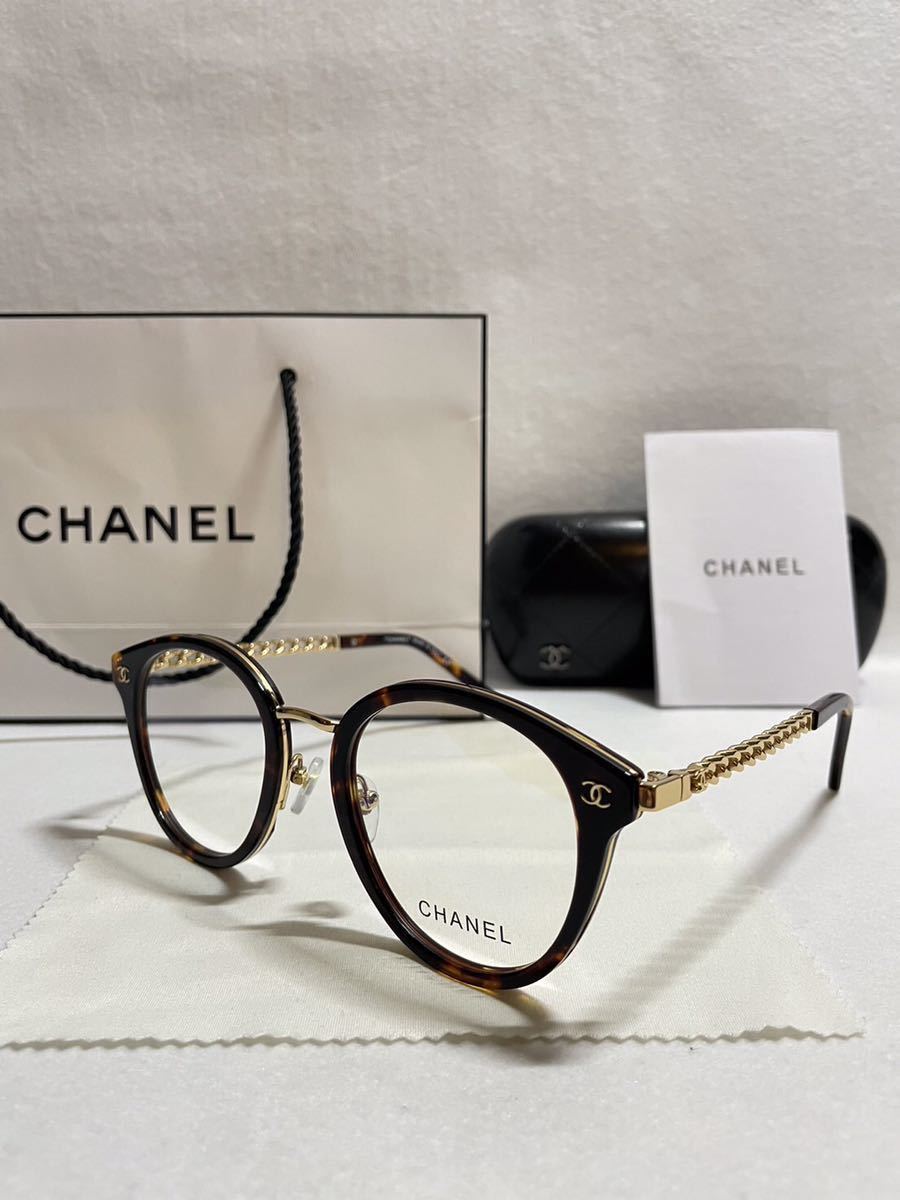 直売卸売り 未使用 CHANEL シャネル メガネ ウェリントン 3252A 53