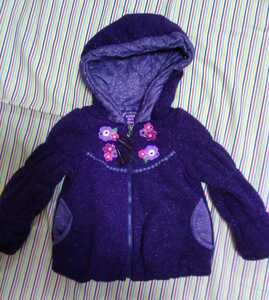 5 month till sale! beautiful goods!! Anna Sui Mini ANNA SUI mini* size F*90 from 100 size * down coat jacket jumper * purple * Mezzo Piano 