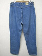 S2525:USA製 vintage Lee リー パンツ/インディゴ/16 MED デニムパンツ ジーンズ ジーパン_画像4