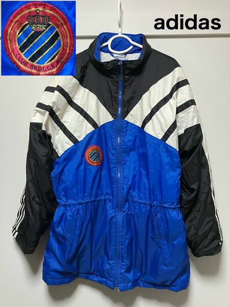 希少　80S アディダス　adidas ジャージ　ベルギー　サッカー　ジャケット　CLUBBRUGGE クラブブルッヘ　クラブブルージュ　ヴィンテージ