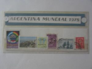 o earth production stamp Argentina 6 kind 1978