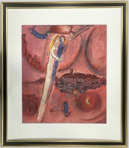 【特価】　≪　　マルク・シャガール　　≫　　オリジナルリトグラフ【石版画】　　1975年　　CANTIQUE DE SALMON　　MARC　CHAGALL