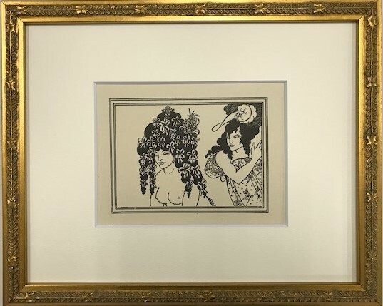 【特価】　≪　　オーブリー・ビアズリー　　≫　　オリジナルラインブロック　　A-DESIGN　　1901年　　AUBREY　BEARDSLEY