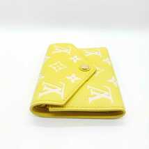 ルイヴィトン LOUIS VUITTON 財布 三つ折り ポルトフォイユ ヴィクトリーヌ モノグラム アンプラント イエロー ホワイト 黄色 白 M81428_画像5