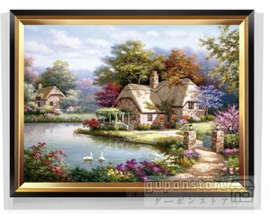 Art hand Auction 強くお勧め★極美品★絵画 風景 壁掛け 油絵 絵画60*40cm, 美術品, 絵画, その他