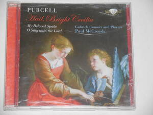 【１CD】H.Purcell: Hail! Bright Cecilia 雹、明るいセシリア(ブリリアント) ガブリエリ・コンソートとプレイヤー、ポール・マクリーシュ