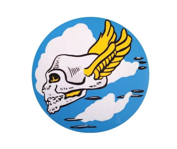 ミリタリー　アメリカ陸軍　第85戦闘飛行隊　ドクロ　ステッカー