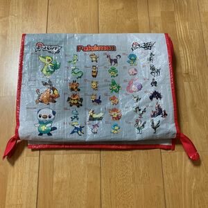 ジャンク品 ポケモン レジャーシート 手提げ部分なし ポケットモンスター ブラック ホワイト レア 希少 中古 美品 送料無料