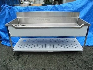  boat type sink ( drainage left side )ta Nico - made width 1800x inside 750x height 850mm unused goods 